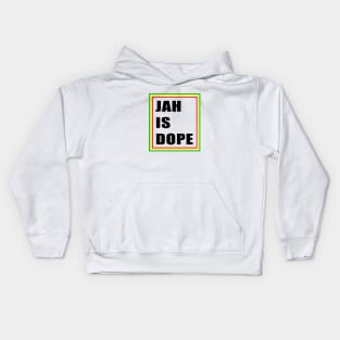 jah is dope Kids Hoodie